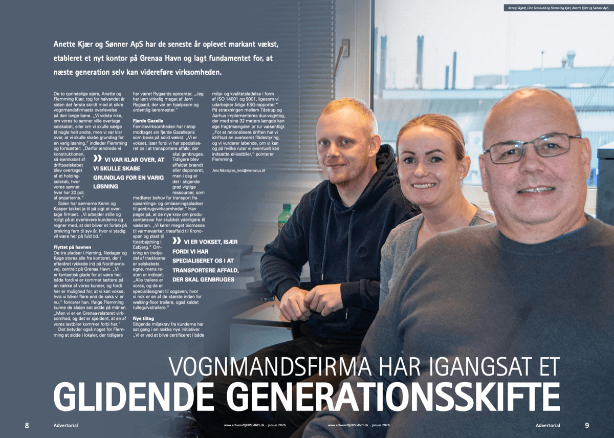 Generationsskifte artikel Erhverv Djursland